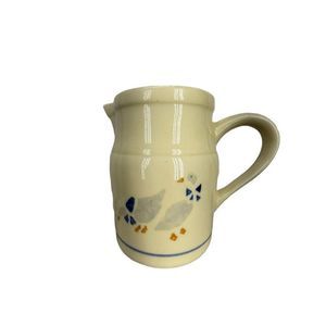 Vintage 1970's Friendship Pottery (Roseville, OH) Farmhouse Water or Milk Stonew